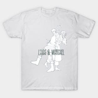 Lineart laios and marchel T-Shirt